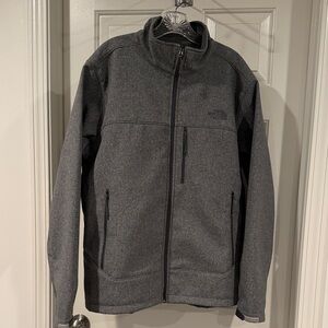 The North Face Men's Dark Gray Zip-Up Softshell Jacket